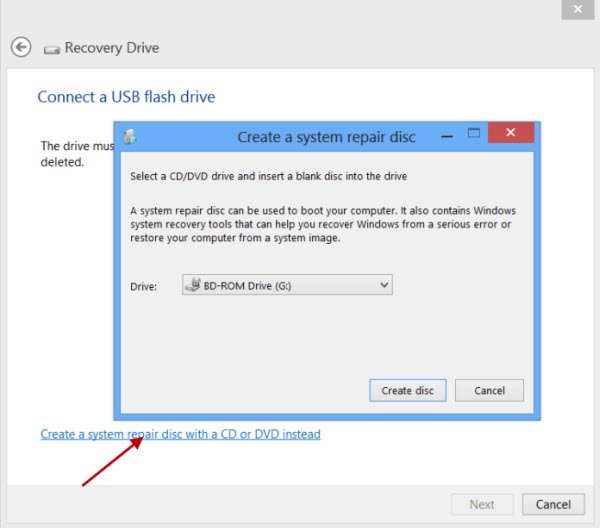 How to create a System Recovery Drive in Windows
