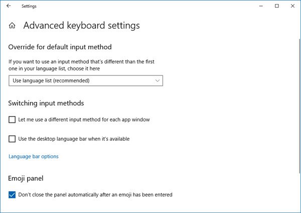 Turn Off Language Bar in Windows