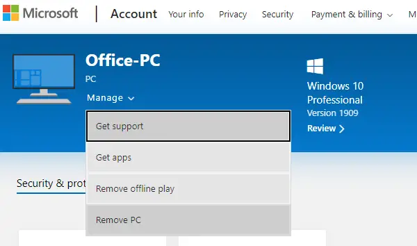Manage Devices in Microsoft