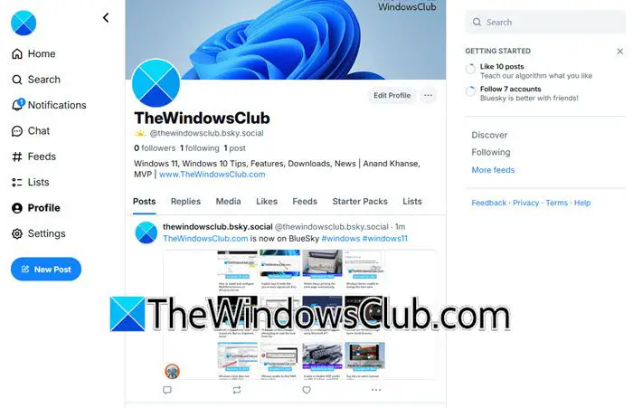 use BlueSky social app