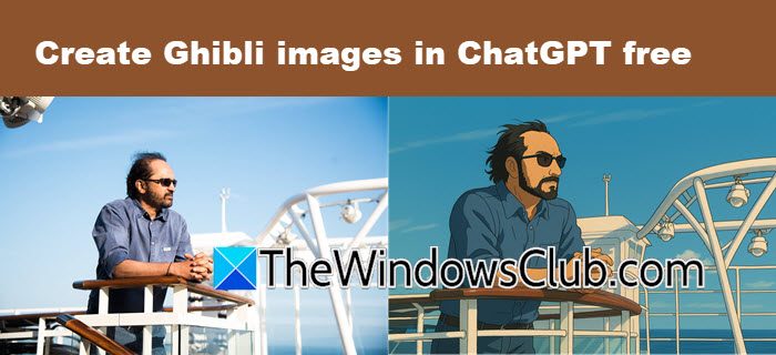 create Ghibli images in ChatGPT