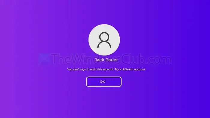 You Cant Sign In to PC PIN Issue